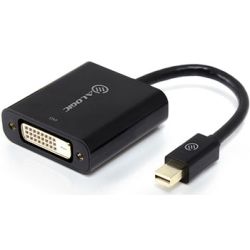 ALOGIC Elements 20cm Mini DisplayPort to DVI Adapter Male to Female Black