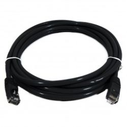 8Ware Cat6a UTP Ethernet Cable Snagless Black 1M
