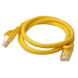 8Ware Cat6a UTP Ethernet Cable, Snagless - 1m (100cm) - Yellow
