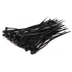 4Cabling Cable Ties Nylon 380mm (L) x 4.8mm (W) Black Bag of 100