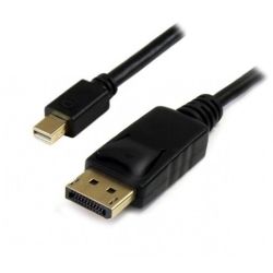 2m DisplayPort Male to Mini DisplayPort Male Cable - Black