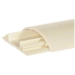 Cable Floor Trunking - Plastic 60mm 13mm x 2m - White