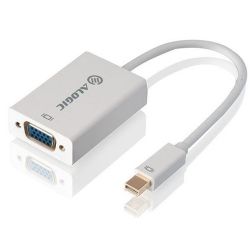 ALOGIC Premium 15cm Mini DisplayPort to VGA Adapter - Male to Female - White - MOQ:3