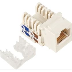 Astrotek Cat5e UTP Keystone Jack for Socket Kit 10ps per Pack Poly Bag - White