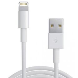 Astrotek iPhone 5/6 Lighting Data Charger Cable 1m - USB Type A Male to 8-Pins Male White Colour RoHS