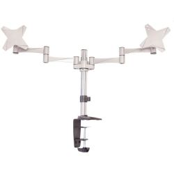 Astrotek Monitor Stand Desk Mount 43cm Arm for Dual Screens 13 inch-27 inch 15kg 15 tilt 180 Swivel 360 rotate VESA 75x75 100x100