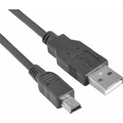 Astrotek 322638-D00000 USB Male A to Mini B Male Black 1m