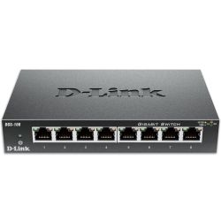 D-Link DGS-108 8-Port Gigabit Desktop Switch Metal Housing