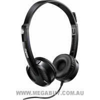 Rapoo H100 Wired Stereo Headsets - Rotary Microphone Volume Adjustment 3.5mm