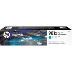 HP 981X High Yield Cyan PageWide Cartridge