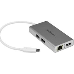 StarTech STARTECH.COM USB-C MULTIPort ADAPTER TRAVEL DOCK 4K HDMI GBE 2X USB PD 3YR