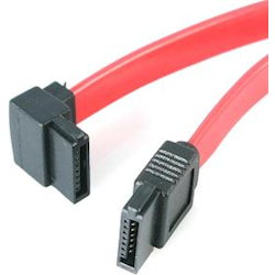 StarTech STARTECH.COM 30CM SATA TO LEFT Angled SATA CABLE 7 PIN FOR TIGHT SPACE 6Gbps RED LTW