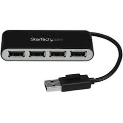 StarTech STARTECH.COM 4 Port USB2.0 HUB MINI INBUILT CABLE 2YR 