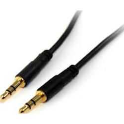 StarTech 3ft Slim 3.5mm Stereo Audio Cable - M/M