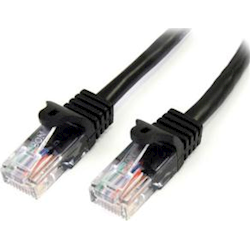StarTech 0.5m Black Snagless Cat5e Patch Cable