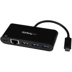StarTech USB-C to GbE Adapter w/ 3-Port USB Hub