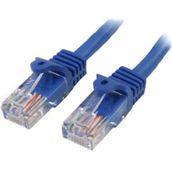 StarTech STARTECH.COM 50CM Blue CAT5E / CAT 5 SNAGLESS ETHERNET PATCH CABLE 0.5 M