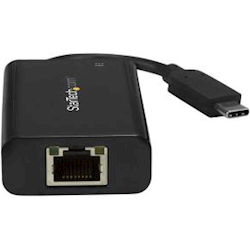 StarTech STARTECH.COM USB-C TO Gigabit ETHERNET ADAPTER TB3 COMPATIBLE USB-C PD BLACK 2YR
