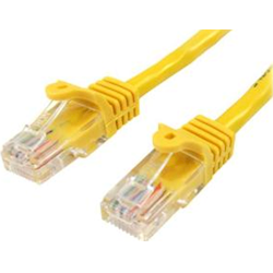 StarTech 0.5m Yellow Snagless Cat5e Patch Cable