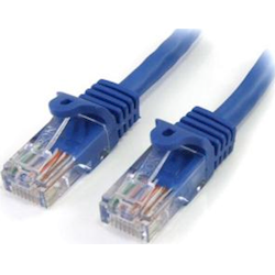 StarTech StarTech.com 5m Cat5e Patch Cable with Snagless RJ45 Connectors Blue 5 m Patch Cord Make Fast Ethernet connections with PoE support 5 meter Cat 5e Cable