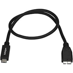 StarTech STARTECH.COM 0.5M USB3.1 A to MICRO USB3.1 B CABLE M to M 2YR
