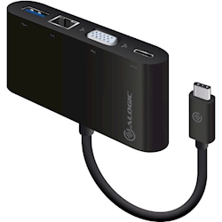 ALOGIC USB-C MultiPort Adapter with VGA/USB 3.0/Gigabit Ethernet/USB-C with Power Delivery (60W) MOQ:1
