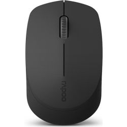 Rapoo M100 2.4GHz and Bluetooth 3/4 Silent Wireless Mouse Black - 1300dpi 3 Devices
