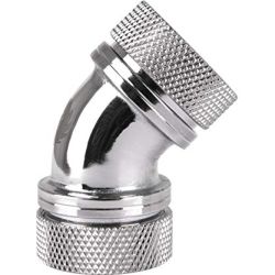 Thermaltake CL-W098-CA00SL-A, Pacific G1/4 PETG Tube 45deg Dual Compression 16mm OD Chrome