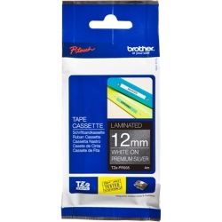 Brother TZE-PR935 Premium Tape White on Premium Silver 12mm X 4M