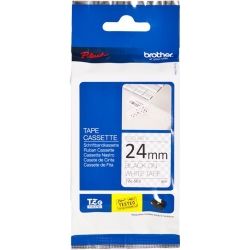 Brother TZE-SE5 24mm Black on White Security TZE Tape