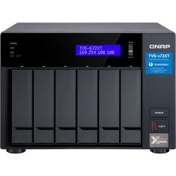 Qnap TVS672XT NAS Tower Quad Core Intel i3-8100T 3.1 GHz Processor 6X SATA6 8GB DDR4 RAM