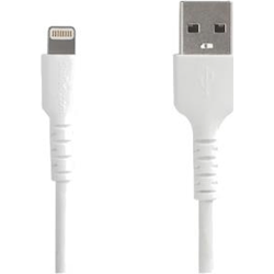 StarTech STARTECH.COM 2M USB-A to LIGHTNING CHARGE/SYNC CABLE DURABLE MFi WHITE 2YR