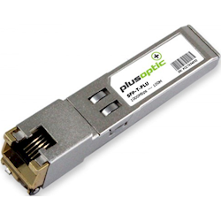 PlusOptic Fibre Optic Transceiver 1000Mbps Copper SFP 100m w/ DDMI