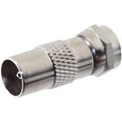 4Cabling TV Antenna Cable Adapter F-TYPE Male PAL Male Adapter/Straight