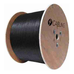 Cat 6 UTP LAN Outdoor GEL Filled Cable - 305m Roll on a Reel - Black