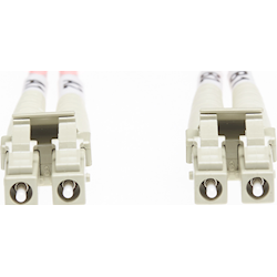 4Cabling 0.5m LC-LC OM1 Multimode Fibre Optic Cable Salmon Pink