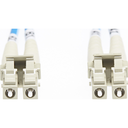 4Cabling 1m LC-LC OM4 Multimode Fibre Optic Cable Blue