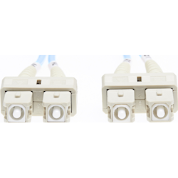 4Cabling 1m SC-SC OM4 Multimode Fibre Optic Cable Blue