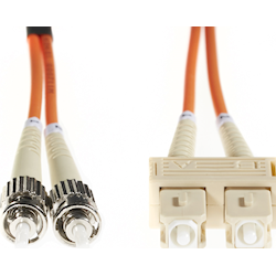 4Cabling 3m SC-ST OM1 Multimode Fibre Optic Cable Orange