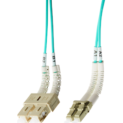 4Cabling 5m LC-SC Flexi Boot OM4 Multimode Fibre Optic Duplex Patch Leads