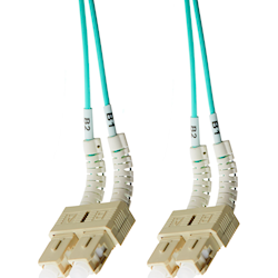 4Cabling 3m SC-SC Flexi Boot OM4 Multimode Fibre Optic Duplex Patch Leads