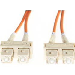 10m SC-SC OM1 Multimode Fibre Optic Cable - Orange