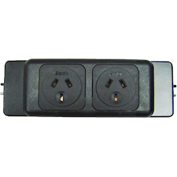 Elsafe: PB Series 2 GPO Black Frame and Faceplates