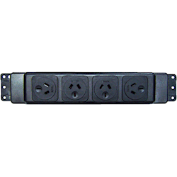 4Cabling Elsafe: PB Series 4 GPO Black Frame and Faceplates