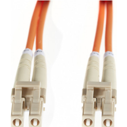 0.5m LC-LC OM1 Multimode Fibre Optic Cable - Orange