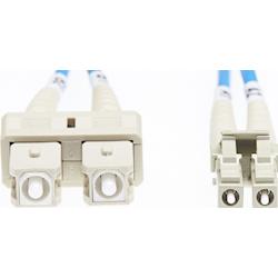 4Cabling 0.5m LC-SC OM1 Multimode Fibre Optic Cable - Blue