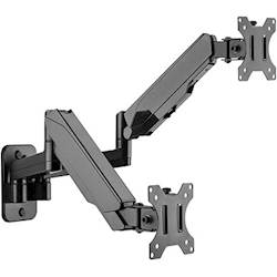 4Cabling Dual Arm Wall Mount Gas Spring TV Bracket for 17 inch to 32 inch