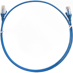 4Cabling 0.75m Cat6 RJ45 RJ45 Ultra Thin LSZH Network Cables - Blue