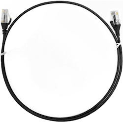 4Cabling 0.75m Cat6 RJ45 RJ45 Ultra Thin LSZH Network Cables - Black