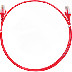 4Cabling 4m Cat6 RJ45 RJ45 Ultra Thin LSZH Network Cables Red